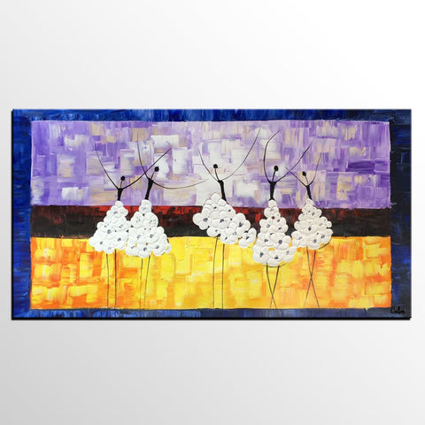 Simple Modern Art, Canvas Painting for Sale, Ballet Dancer Painting, Original Artwork, Paintings for Bedroom, Buy Art Online-ArtWorkCrafts.com
