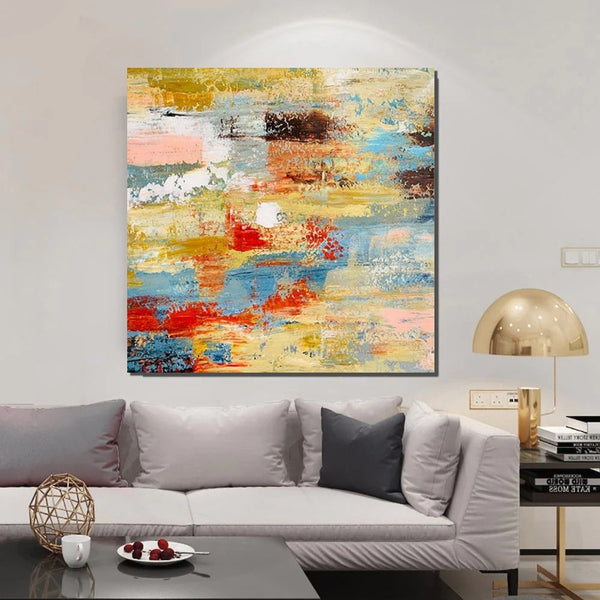 Hand Painted Canvas Art, Bedroom Wall Art Ideas, Modern Paintings for Dining Room, Simple Modern Art, Contemporary Modern Wall Art Paintings-ArtWorkCrafts.com