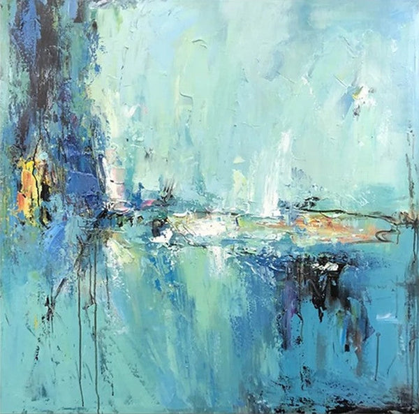 Modern Acrylic Canvas Painting, Heavy Texture Paintings, Palette Knife Paniting, Acrylic Painting on Canvas, Oversized Wall Art Painting for Sale-ArtWorkCrafts.com