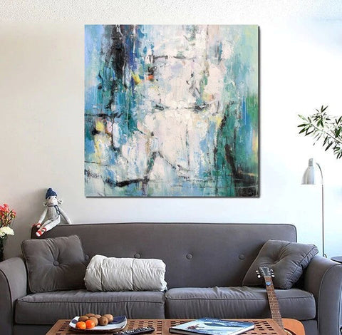 Large Paintings for Living Room, Hand Painted Acrylic Painting, Bedroom Wall Painting, Modern Contemporary Art, Modern Paintings for Dining Room-ArtWorkCrafts.com