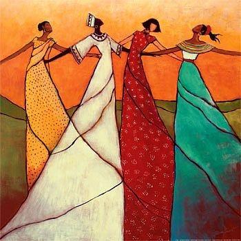African Girl Painting, African Woman Wall Art, Acrylic Painting, Modern Painting-ArtWorkCrafts.com