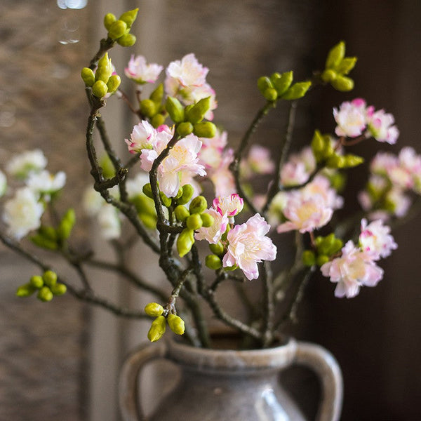 Cherry Blossom, Sakura Flowers, Creative Flower Arrangement Ideas for Home Decoration, Unique Artificial Flowers, Simple Artificial Floral for Bedroom-ArtWorkCrafts.com