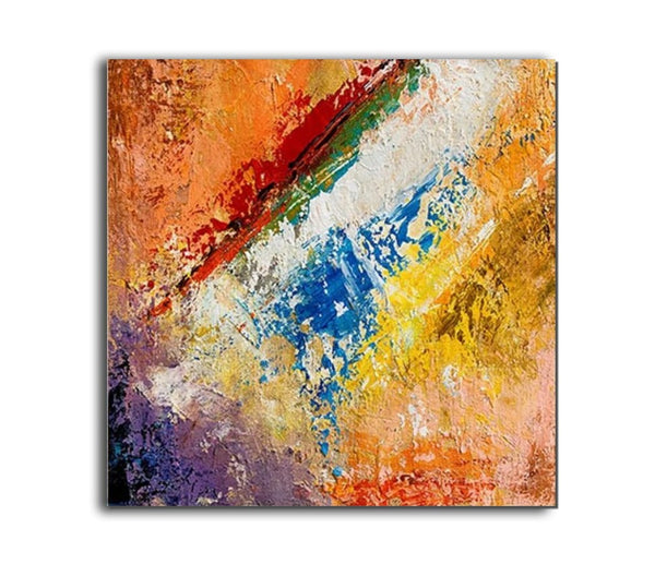 Hand Painted Acrylic Painting, Wall Art Painting for Living Room, Modern Contemporary Artwork, Acrylic Paintings for Dining Room-ArtWorkCrafts.com