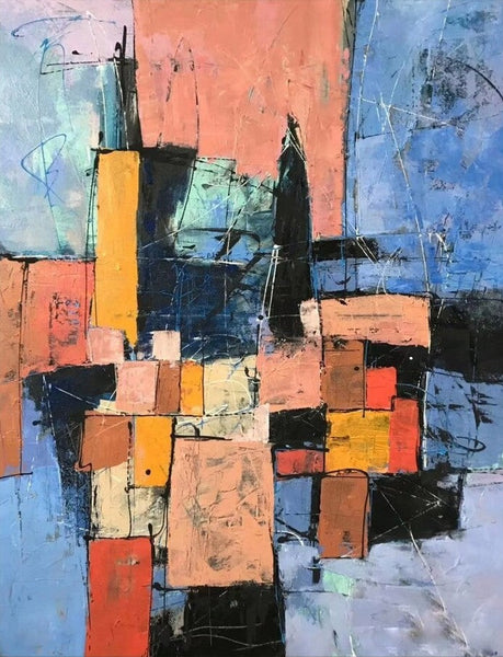 Simple Wall Art Ideas, Modern Abstract Painting, Contemporary Abstract Paintings for Living Room, Buy Art Online, Large Acrylic Canvas Paintings-ArtWorkCrafts.com